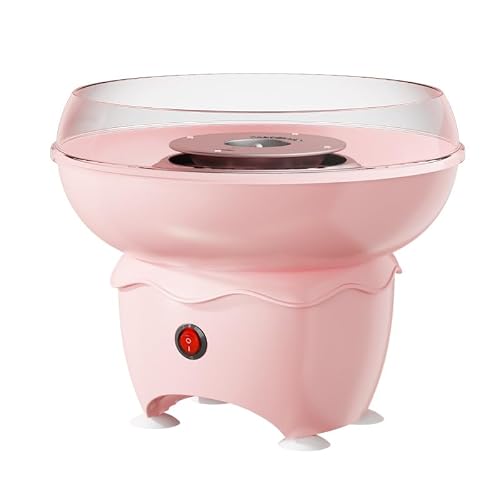 Mini Cotton Candy Maker Machine, Cotton Candy Machine with Paper Sticks & Sugar Scoop, Portable Candy Floss Maker for Birthday Party