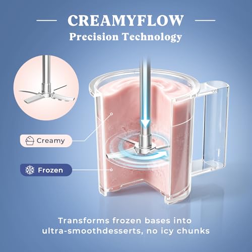 Ice Cream Maker Machine, 11-in-1 Frozen Dessert Machine with 3 Pints