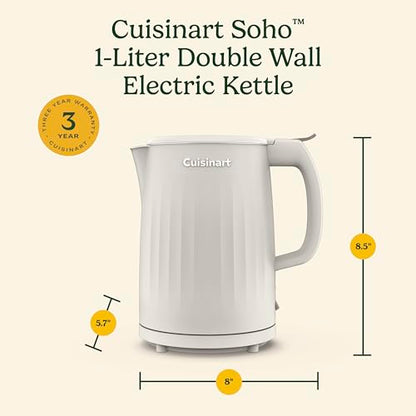 Cuisinart Electric Kettle, Stainless Steel Interior, One-Touch, 1 Liter
