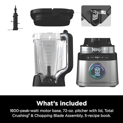 Ninja Detect Power Blender Pro, BlendSense Tech, 72oz, 1800PW, TB201