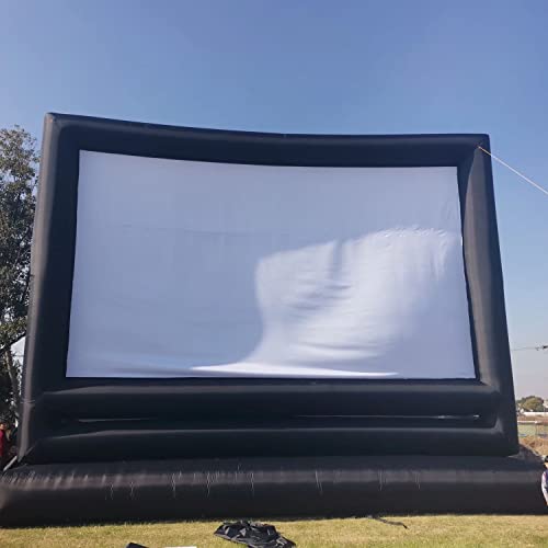 41ft/40 ft Inflatable Movie Screen Outdoor Exclude Blowers - Front and Rear Projection - Commercial Projector Screen for School, Churches, Grand Parties, Drive-in Theater(41ft Without Blowers)