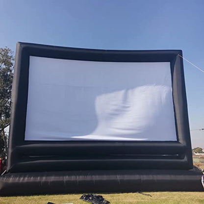 41ft/40 ft Inflatable Movie Screen Outdoor Exclude Blowers - Front and Rear Projection - Commercial Projector Screen for School, Churches, Grand Parties, Drive-in Theater(41ft Without Blowers)