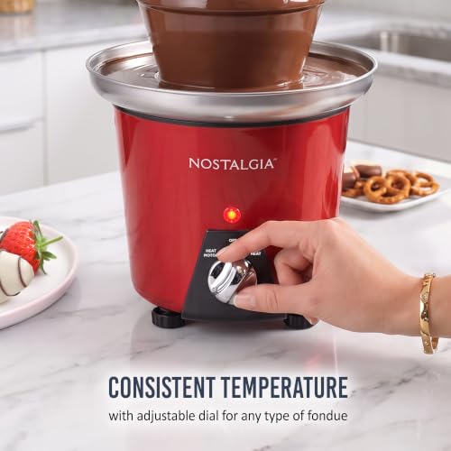 Nostalgia 24-Ounce Chocolate Fondue Fountain