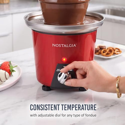 Nostalgia 24-Ounce Chocolate Fondue Fountain