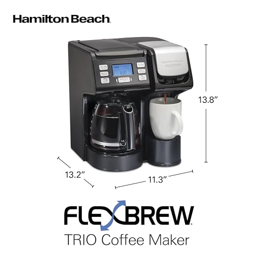 Hamilton Beach FlexBrew Trio 2-Way Drip & Single Serve Coffee Maker