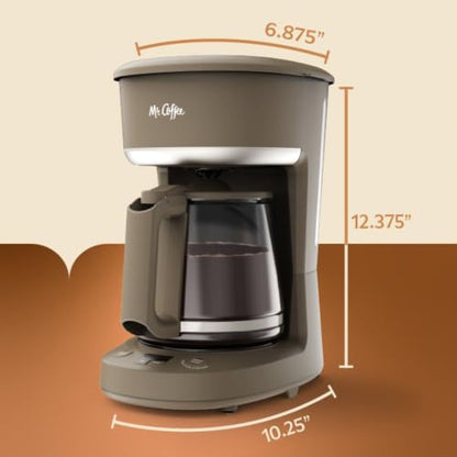 Mr. Coffee® 12 Cup Programmable Coffee Maker with Strong Brew Mode, Auto-Pause, Chai Cream