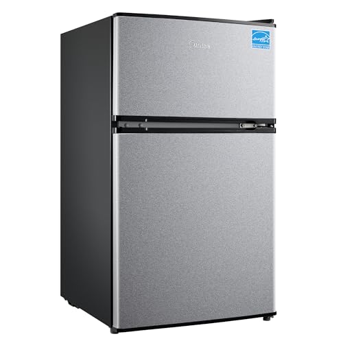 Midea 3.1 Cu.ft Mini Fridge with Freezer, Energy Star Certified, for Dorm