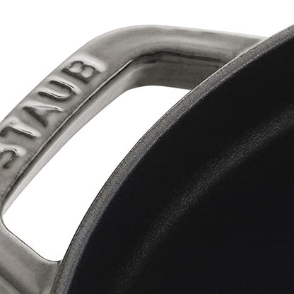 Staub Cast Iron 7-qt Round Cocotte - Graphite Grey