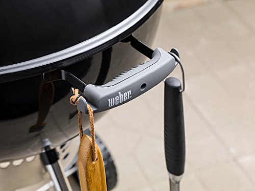 Weber Original Kettle Premium Charcoal Grill, 22-Inch, Green – Outdoor BBQ Grill with Built‑In Thermometer, Heat Control Dampers & One‑Touch™ Cleaning System