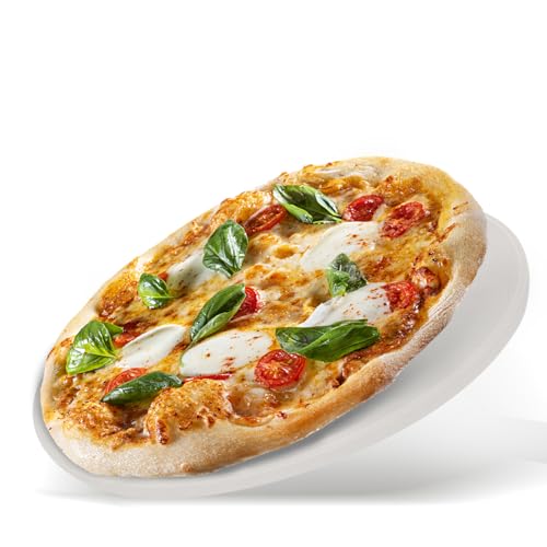 AUPLEX 9'' Pizza Stone for Oven and Grill Round Baking Stone Heavy Duty Cordierite Pizza Cooking Pan for Indoor Electric Ovens Baking Crisp Crust Pizza Bread with RV Oven Home(23cm*1cm)