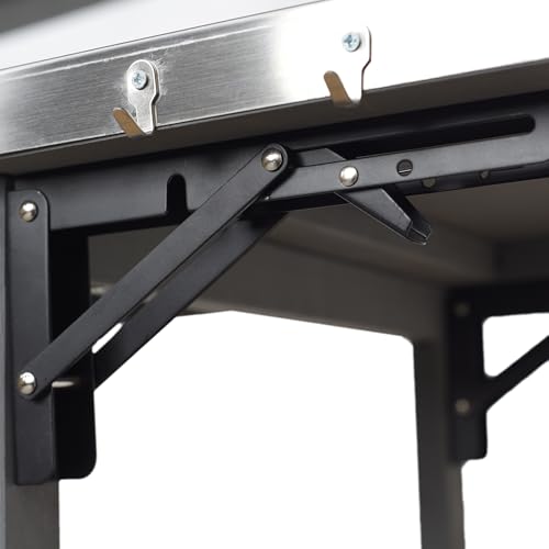 Christopher Knight Home Edsel Outdoor Bar Cart with Stainless Steel Top and Lockable Wheels, Solid Wood Outdoor Storage Cabinet, Kitchen Island Serving Cart for Poolside, Walnut Brown+Blue Gray