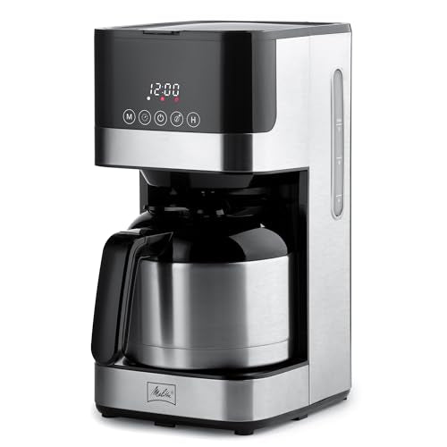 Melitta Aroma Tocco Thermal DRIP PROGRAMMABLE Coffee Machine 8 Cup Coffee Maker with Thermal Carafe Glass Touch Control Panel