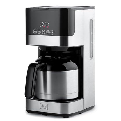 Melitta Aroma Tocco Thermal DRIP PROGRAMMABLE Coffee Machine 8 Cup Coffee Maker with Thermal Carafe Glass Touch Control Panel