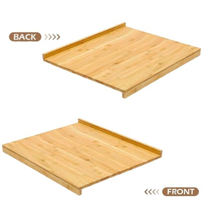YYRZZ Reversible Pastry Board,19.68" x 16.14" Reversible Bamboo Pastry Board with Lip for Rolling Dough Wooden Cutting Baking Chopping Board Kneading Board for Counter Table Top Kitchen