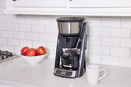 BUNN HB Heat N Brew Programmable Coffee Maker, 10 cup, Stainless Steel, 46500.0003