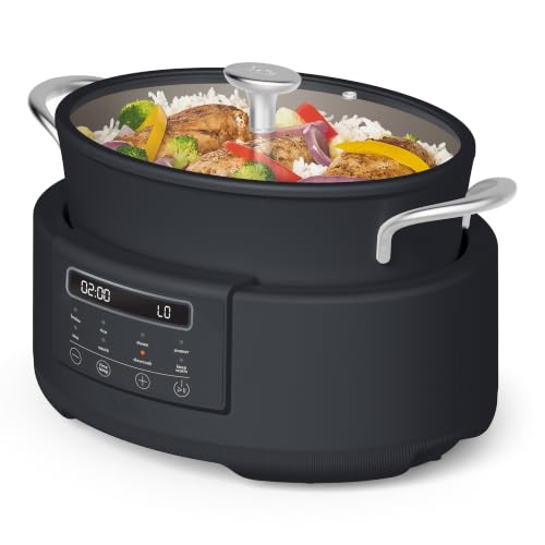 bella Multi 10-in-1 7qt MultiCooker, Non-Toxic, Nonstick Coating, Slate