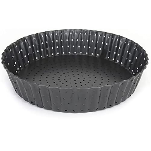 Space Home - Quiche Lorraine Deep Dish Pie Pan - 9.44 inch Tart Pans with Removable Bottoms - Apple Pie Pan - 9.44 inch Tarte Tatin Pan - Deep Dish Pie Crust - Quiche Baking Dish