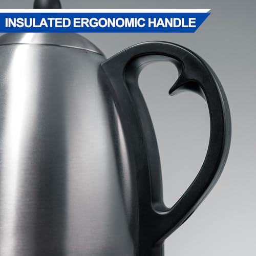 Bonavita 1L Digital Variable Temperature Gooseneck Electric Kettle for Coffee Brew and Tea Precise Pour Control, 6 Preset Temps, Café or Home Use, 1200 Watt, LED Panel, Stainless Steel