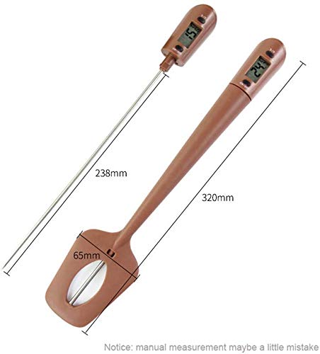 Efeng Candy Thermometer Spatula,Digital Cooking Thermometer with Pot Clip – Silicon Spatula with Meat Thermometer, Instant Read Temperature Reading for Candy,Chocolate,Grill Meat Cooking