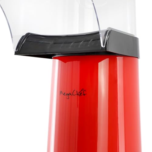 MegaChef Red Popcorn Popper, Popcorn Maker, Electric Hot Air Popper