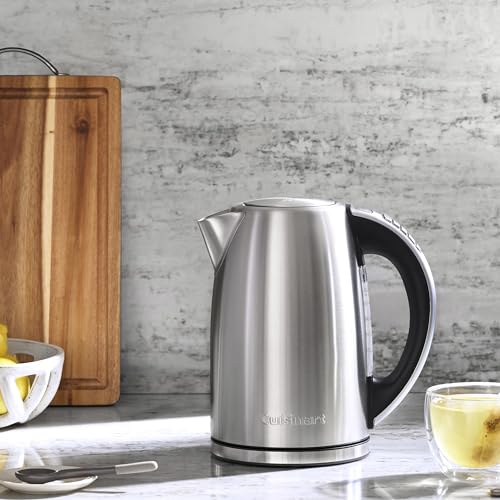 Cuisinart PerfecTemp 1.7-Liter Electric Kettle, Cordless Electric Tea Kettle, 1500W for Fast Heat-Up, 6 Preset Temperatures, 30-Minute Keep Warm, Stay Cool Nonslip Handle, CPK-17P1