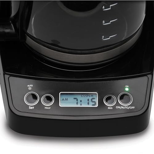 Capresso 5-Cup Mini Drip Coffee Maker, Black and Stainless Steel