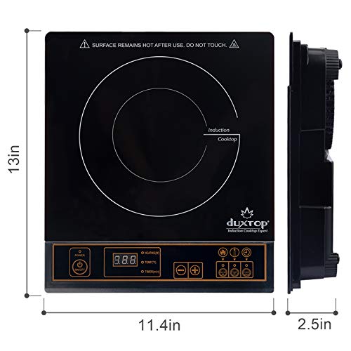 Duxtop 1800W Portable Induction Cooktop Countertop Burner, Gold 8100MC
