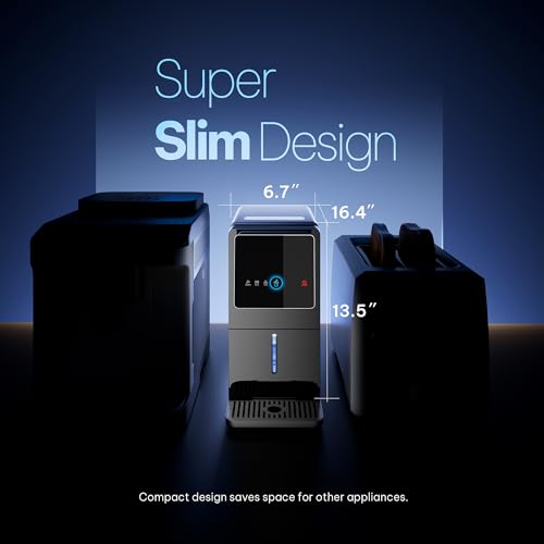 Marsail Nugget Ice Maker Countertop, Self Dispensing Ice Machine with Auto Drop System, Self Cleaning Portable Ice Maker, 40 lbs/Day Soft Chewable Nugget Ice for Home Kitchen Party