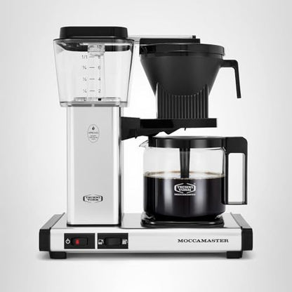 Technivorm Moccamaster 53941 KBGV Select 10-Cup Coffee Maker, Polished Silver, 40 ounce, 1.25l