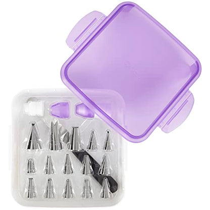 Wilton Decorating Essentials Frosting Piping Kit with Storage Box, Cake & Cupcake Decorating Set, 33 Piece Set