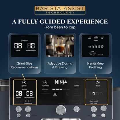Ninja Luxe Café Premier 3-in-1 Espresso Machine, Drip Coffee, & Cold Brew