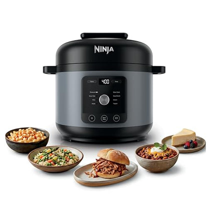 Ninja HyperHeat 9-in-1 Electric Pressure Cooker | 6.5 Qt Multi Cooker with Sear/Sauté, Slow Cooker, Rice Cooker, Sous Vide | 1200W | Fast Cooking, PFAS-Free Pot | Stone Purple | PC201SP