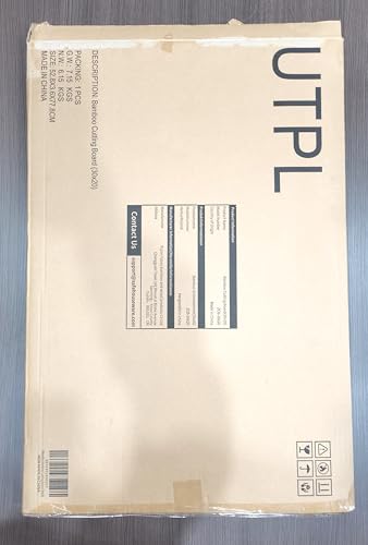 Utoplike Extra Large Cutting Board for kitchen, 30 x 20 Inch Bamboo Chopping Boards, Wood Stove Top Cover, Over the Sink Butcher Block with Juice Groove for Turkey, Meat, Vegetables, BBQ, 1"Th