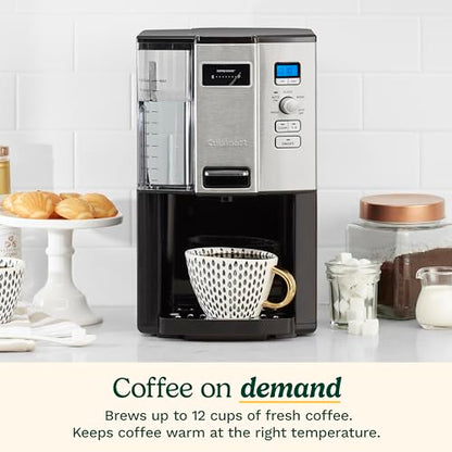 Cuisinart Drip Coffee Maker, Programmable & Self-Cleaning, 12-cup Capacity