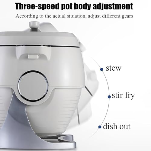 Beachtiful Automatic Cooking Machine, 6L Auto Cooking Wok Fried Rice Machine,One-Click Smart Start, 360 ° Automatic Rotation, for Stir Frying,Stewing,Cooking,220V2000W