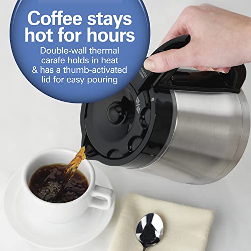 Hamilton Beach Programmable Drip Coffee Maker with 10 Cup Thermal Carafe