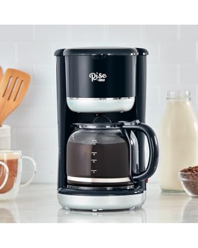 Rise by Dash 10 Cups Black Coffee Maker