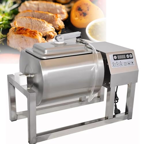 36lb/18l Vacuum Tumbler Marinator, Meat Tumbler Marinating Machine, 30w Three-Speed Bidirectional Rotation Rapid Marination Catering Food Processing, For Marinating Chicken, Steak, Burger & Bacon