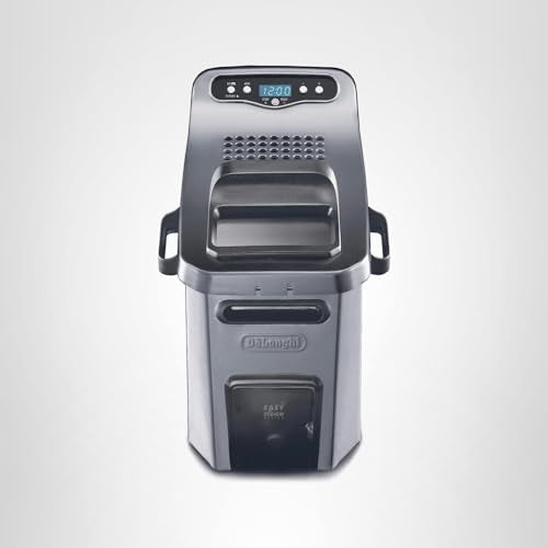 De’Longhi Livenza Deep Fryer with EasyClean System, Cool Zone, Adjustable Thermostat, Dishwasher-Safe Parts, Large Capacity, Easy Oil Draining, Stainless Steel