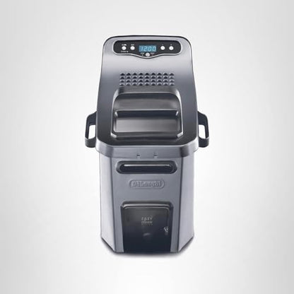 De’Longhi Livenza Deep Fryer with EasyClean System, Cool Zone, Adjustable Thermostat, Dishwasher-Safe Parts, Large Capacity, Easy Oil Draining, Stainless Steel