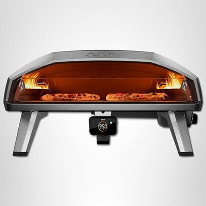 Ooni Koda 2 Pro Gas Pizza Oven – 18" Gas Powered Outdoor Oven with 28 mBar Regulator and Gas Hose, Gas powered Portable Pizza Oven - Black