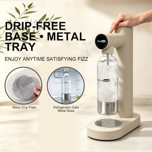 YOCOSODA Carbonator Soda Maker, Sparkling Water Maker Machine for Home