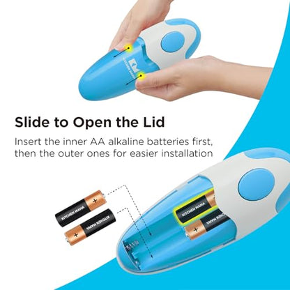 Kitchen Mama Auto Electric Can Opener, Sky Blue