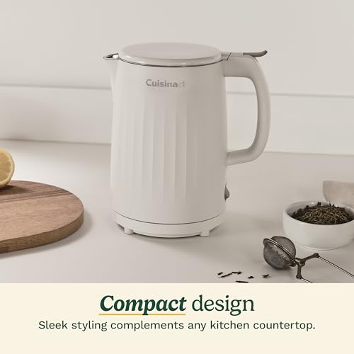 Cuisinart Electric Kettle, Stainless Steel Interior, One-Touch, 1 Liter