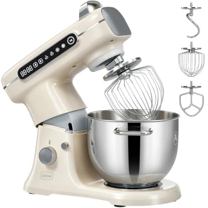 ZACME 8.5QT Commercial Stand Mixer 1000W with Aluminum Die Casting Meets the Standard of NSF/ANSI 8-2023, 11 Speeds Electric Stand Mixer, Tilt-Head Dough Mixer with Bowl, Dough Hook, Whisk and Beater