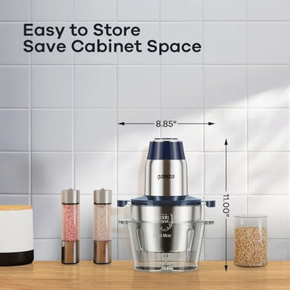 Ganiza Food Processors with 2 Bowls, 450W Meat Grinder Vegetable Chopper