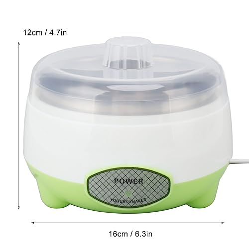 Cryfokt Yogurt Maker Machine, Energy Saving DIY Yogurt Maker Machine Stainless Steel Container Compact for Kitchen (US Plug 110V)
