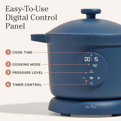 Our Place Dream Cooker, 6 Qt Ceramic Nonstick Pressure Cooker & Multicooker