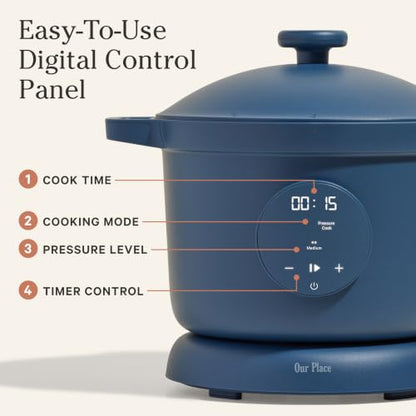 Our Place Dream Cooker, 6 Qt Ceramic Nonstick Pressure Cooker & Multicooker