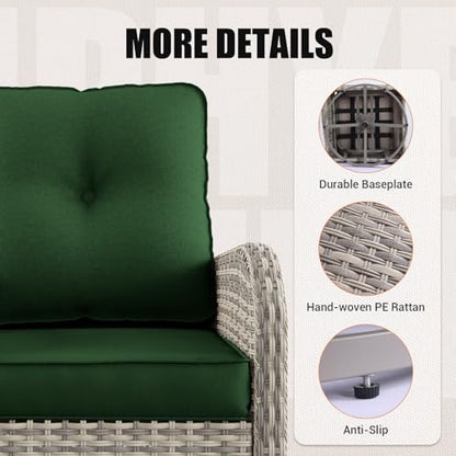 Outdoor Patio Furniture Set PE Wicker Rattan Outdoor Sectional Sofa